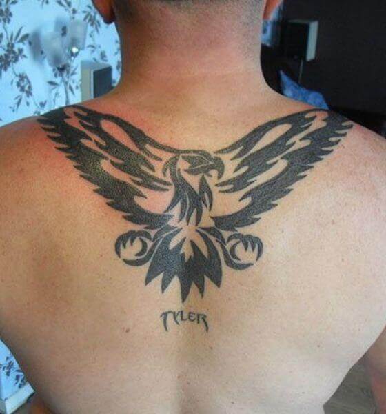 Eagle Tattoo on the back design
