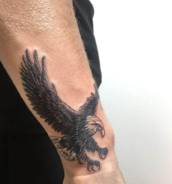 Eagle Tattoo on the wrist 3