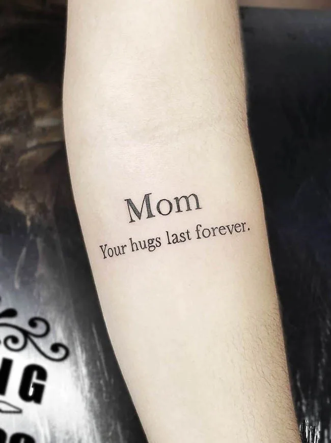 The everlasting love mom tattoo by @neilgtatt0069