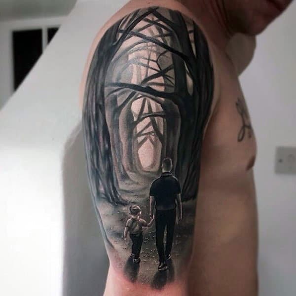 Incredible Woods Male Father And Son Tattoos Ideas